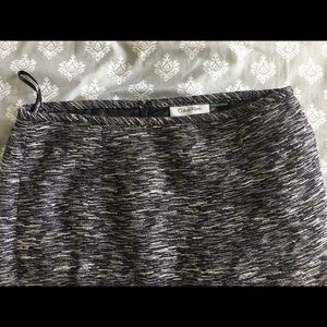Calvin Klein Tweed Grey Pencil Skirt